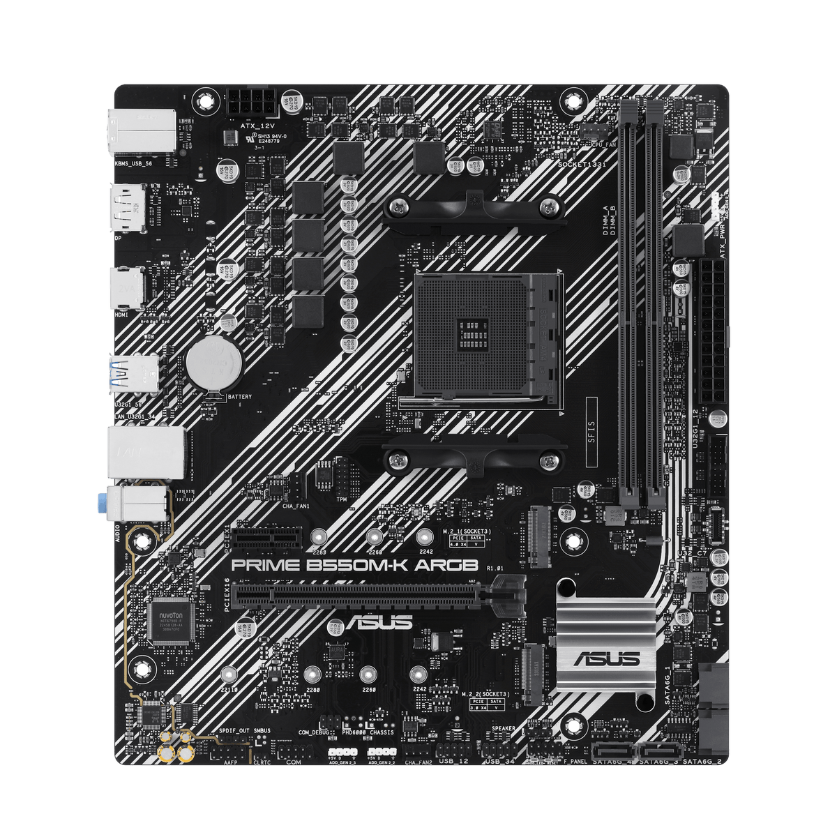 ASUS Motherboard/mATX/AM4/DDR4/2xDIMM/Max.64GB/1xPCIe 4x16/1x PCIe3x16/1xPCIe3x1/2xM.2/4xSATA/1xDP/1xHDMI/RAID.