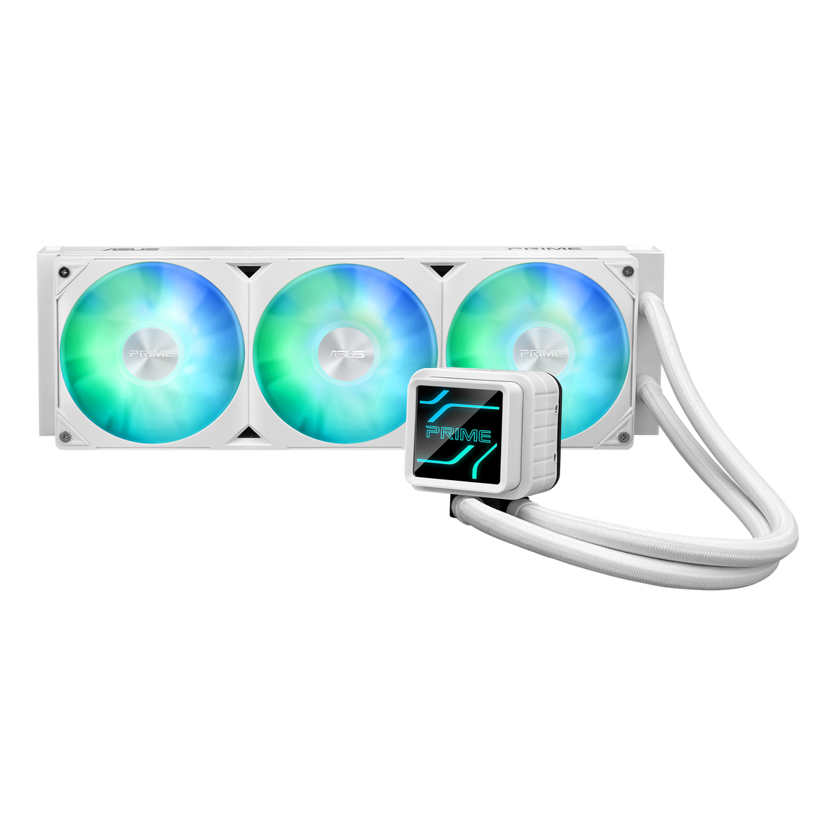 ASUS Cooler Water block dim:72x72x61mm. Block Material:Copper. Radiator Dim:394x121x27mm. Intel: LGA1700;1200;115x. AMD: AM5;AM4