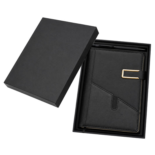 Solora Notebook & Pen Gift Set - Black