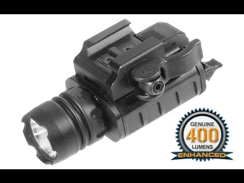 UTG New Gen 400 Lumen Compact Led Weapon Light W/QD Lever Lock LT-ELP223Q-A