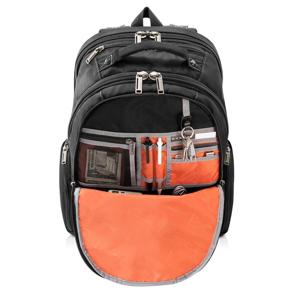 EVERKI ATLAS BACKPACK | Fits up to 15.6 inch laptops | Travel friendly | Opens 180 | 5-Point balance strap system