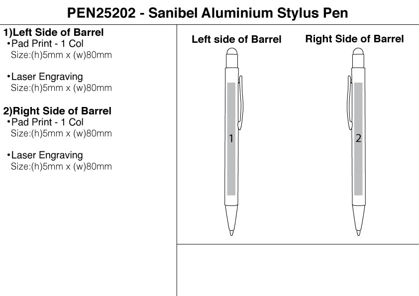 Sanibel Aluminium Stylus Pen