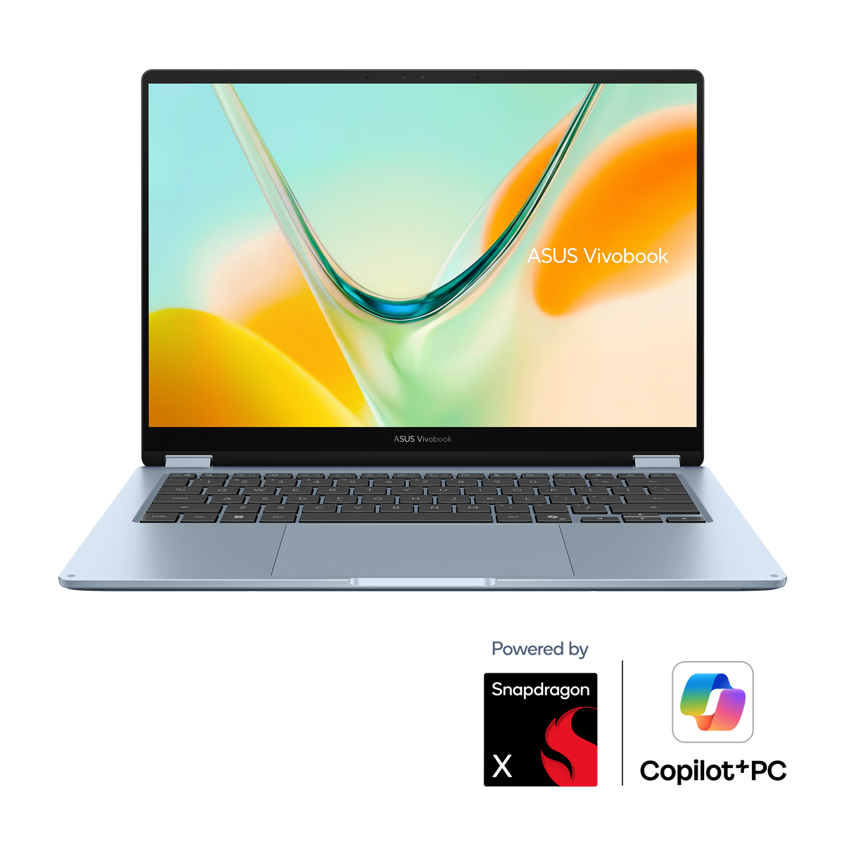 ASUS VIVOBOOK S14 FLIP|TP5408QA-OQ16512BL0X|14'' OLED WUXGA|BLUE|300NITS|TCH|SNAPDRAGON X1 26|16GB DDR5 OB|512GB SSD|STYLUS|WINP
