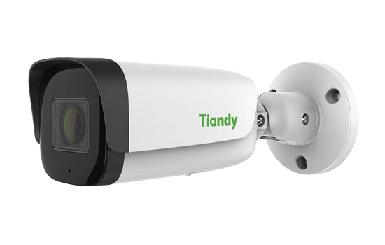 Tiandy 2MP IP Bullet Camera 2.7-13.5mm, 80M IR - 1/2.8" CMOS, F1.6, IR 80m, 0.002Lux, Up to 1920x1080@30fps, 512 GB SD card slot, Built-in Mic, audio I/O 1/1, alarm I/O 1/1, IP67, ONVIF Profile S/T/G, full metal housing