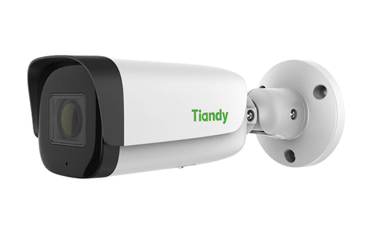 Tiandy 2MP IP Bullet Camera 2.7-13.5mm, 80M IR - 1/2.8" CMOS, F1.6, IR 80m, 0.002Lux, Up to 1920x1080@30fps, 512 GB SD card slot, Built-in Mic, audio I/O 1/1, alarm I/O 1/1, IP67, ONVIF Profile S/T/G, full metal housing