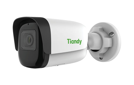 Tiandy 5MP IP Bullet Camera 2.8mm, 50M IR - Lite SMD, Human/Vehicle Classification, 1/2.8" CMOS Sensor with IR CUT (0.002Lux). TWDR, BLC and HLC. 1CH MIC, SD Card Slot. Metal & Plastic Housing
