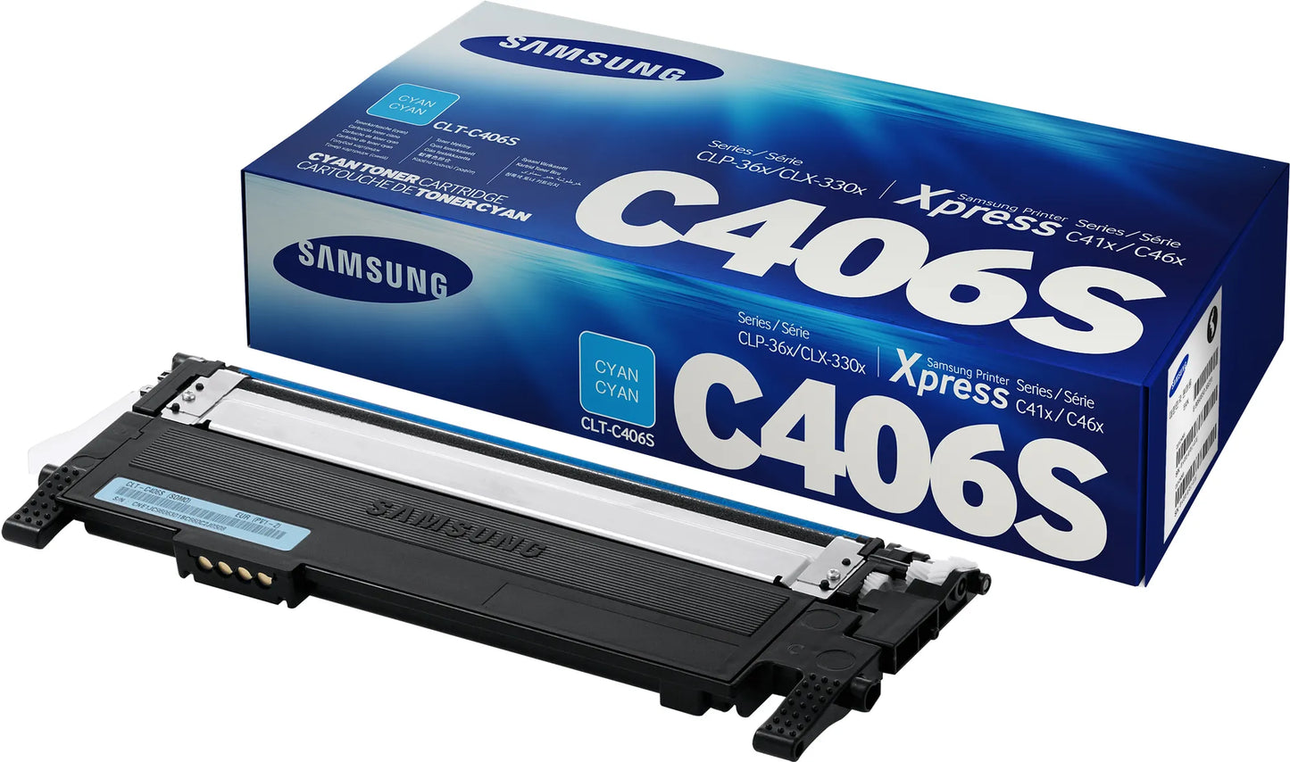 SAMSUNG CLT-C406S CYAN TONER - Guards On Duty Shop & Security Guards