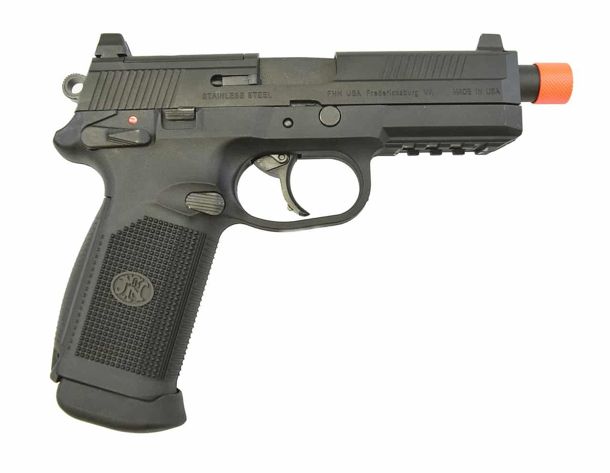 FN HERSTAL FNX-45 TACTICAL METAL GAS BLOWBACK AIRSOFT PISTOL, BLACK 200508