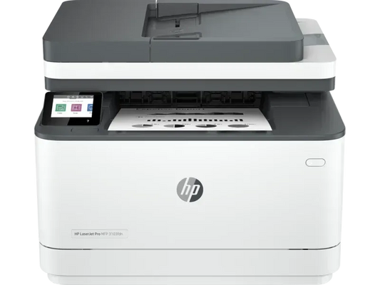 HP LASERJET PRO MFP 3103FDW PRINTER. FUNCTIONS: PRINT, COPY, SCAN, FAX. PRINT TECHNOLOGY: LASER. PRINT SPEED: UP TO 33 PPM BLACK (A4, NORMAL); UP TO 20 IPM BLACK (A4, DUPLEX). PRINT RESOLUTION: UP TO 1200 X 1200 DPI BLACK (BEST); TECHNOLOGY: : 600DPI - Guards On Duty Shop & Security Guards