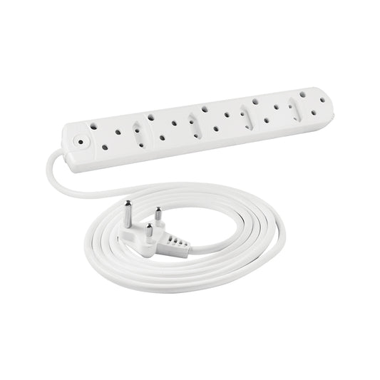 5 Port Multiplug With, X5 15a,x4 6a, 3m Cord — Crabtree | Guards on Duty Shop