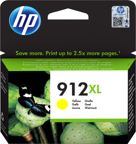 HP 912XL High Yield Yellow Original Ink Cartridge - Guards On Duty Shop & Security Guards