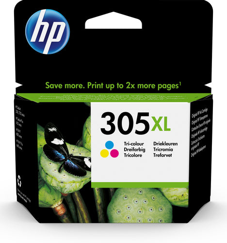 HP 305XL High Yield Tri-Colour Original Ink Cartridge - Guards On Duty Shop & Security Guards