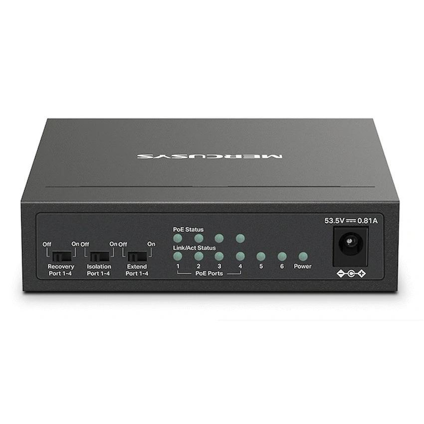 TP-Link Mercusys MS106LP 6-Port 10/100Mbps Desktop Switch with 4-Port PoE+