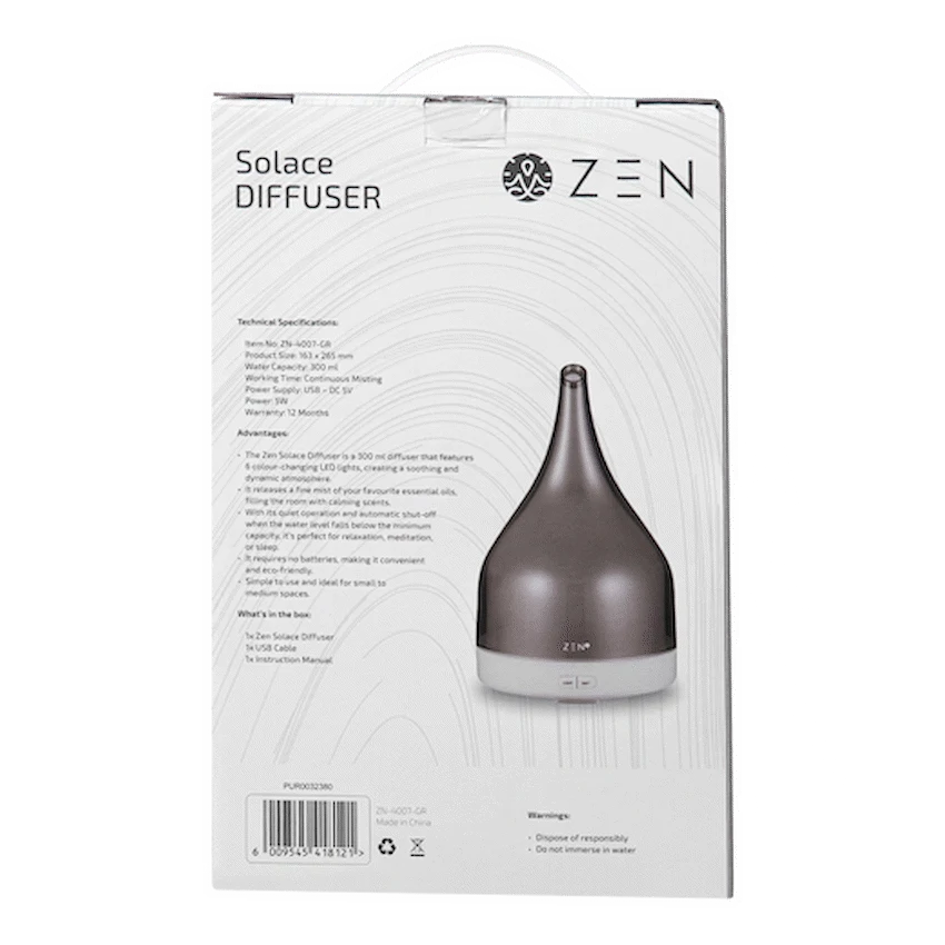 Zen Solace Diffuser - Grey