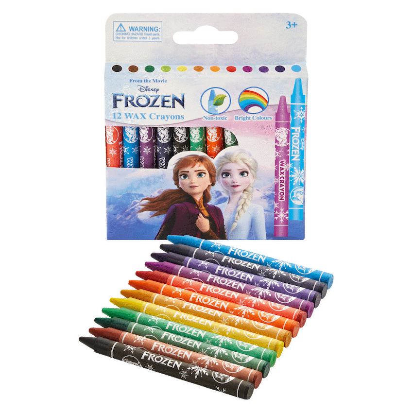 Frozen 12 Wax Crayons Multi - Guards On Duty Shop & Security Guards