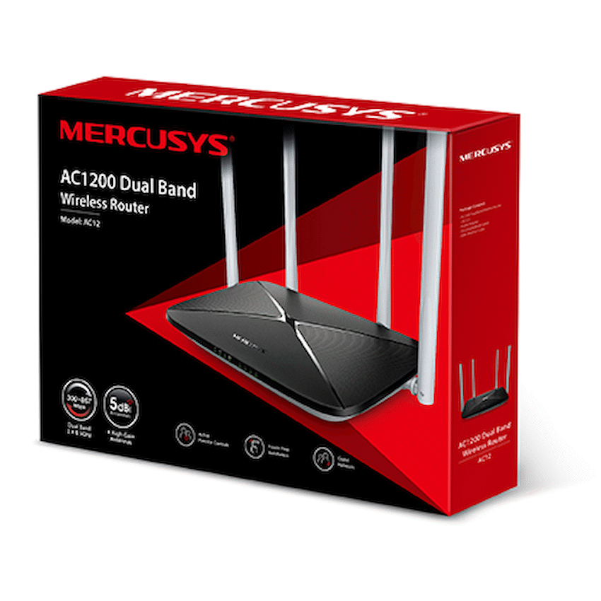 TP-Link Mercusys AC12 AC1200 Wireless Dual-Band Router - Guards On Duty Shop & Security Guards