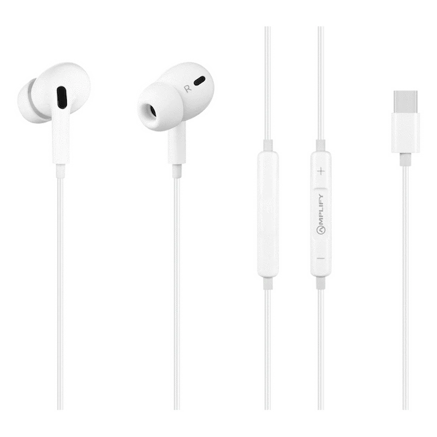Amplify Soundlink  Type-C Earphone - White - Guards On Duty Shop & Security Guards