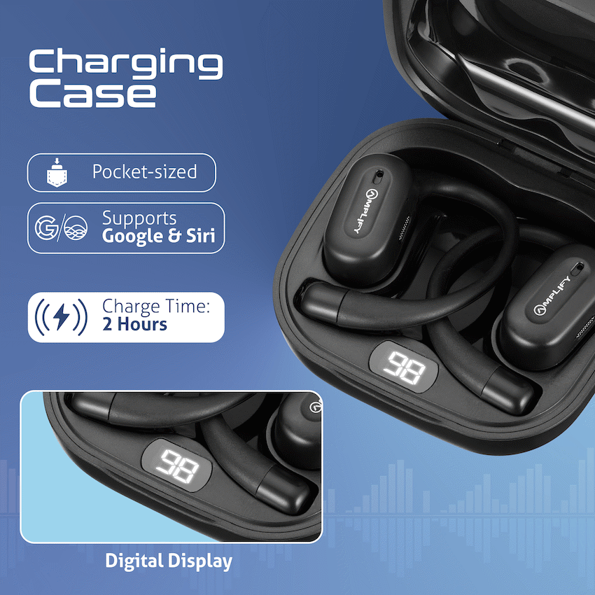 Amplify Move Series Air Conduction TWS Earphones - Black - Guards On Duty Shop & Security Guards