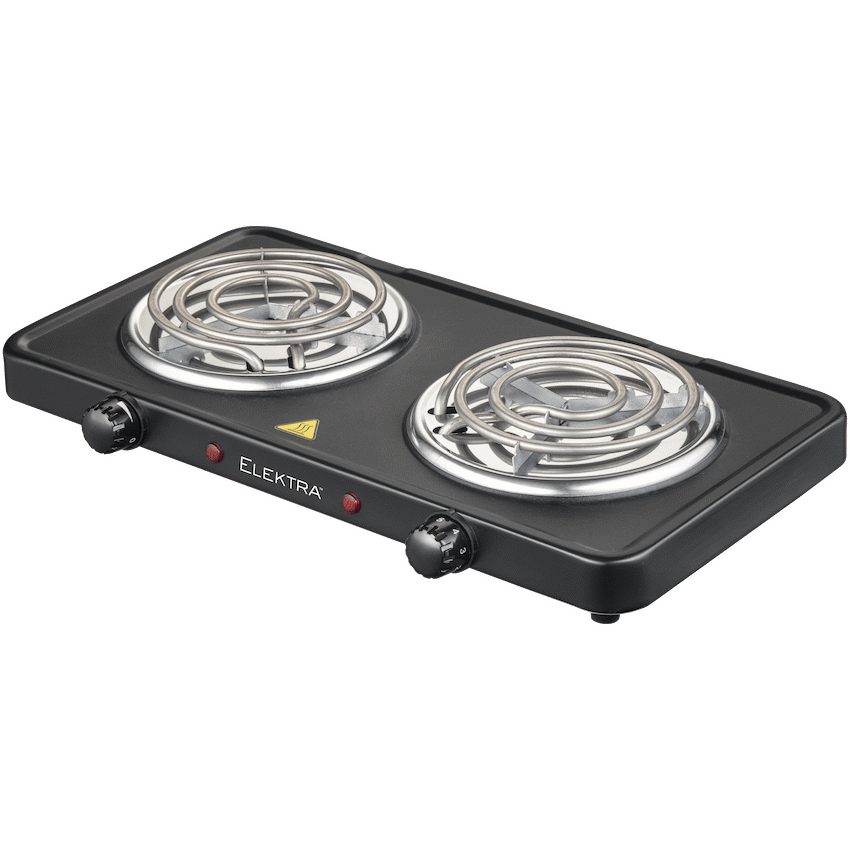 Elektra Double Spiral Hot Plate - Black - Guards On Duty Shop & Security Guards