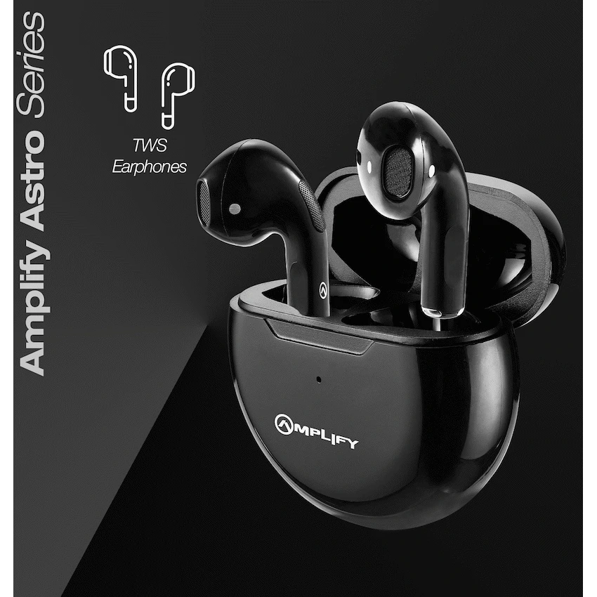Amplify Astro Series True Wireless Earphones - Black - Guards On Duty Shop & Security Guards
