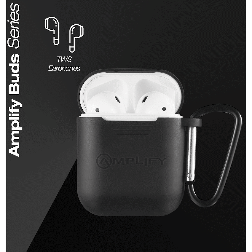 Amplify Buds Series True Wireless Earphones with Silicone Accessories - Black - Guards On Duty Shop & Security Guards