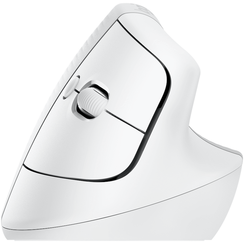 Logitech(R) Lift Vertical Ergonomic Mouse - Off-White/PALE GREY