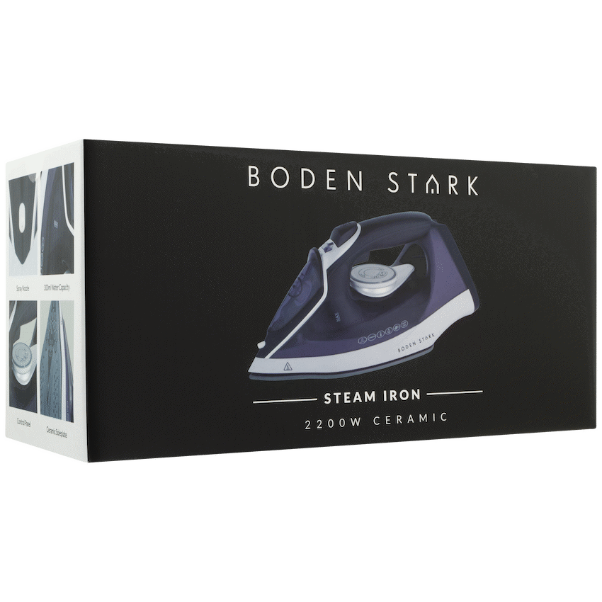 Boden Stark Ceramic Steam Iron - Purple - Guards On Duty Shop & Security Guards