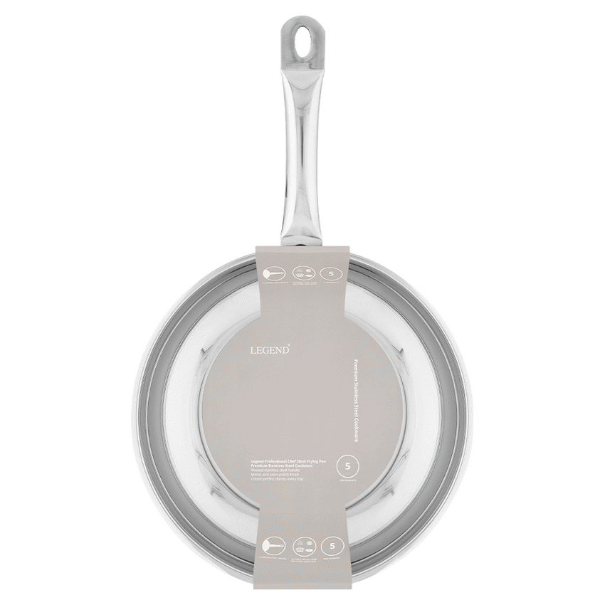 Legend Prof Chef 28cm Stainless Steel Frying Pan