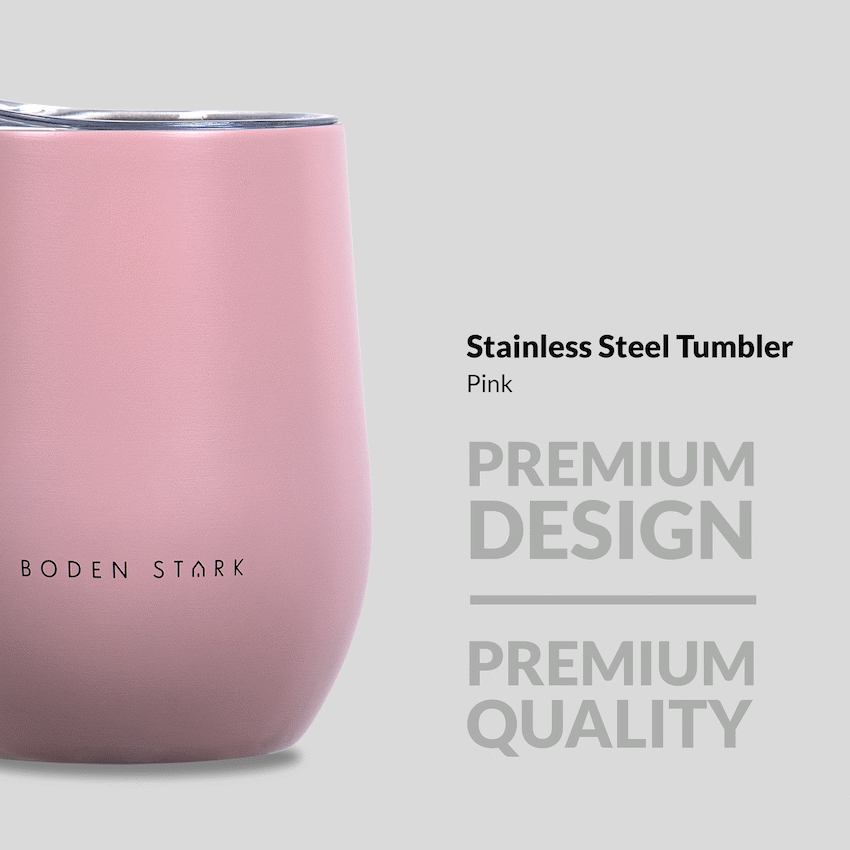 Boden Stark Tumbler 350ml Pink - Guards On Duty Shop & Security Guards