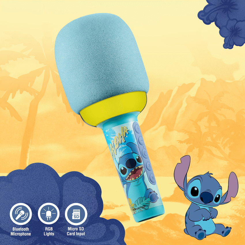 Disney Stitch Bluetooth Dome Microphone with RGB Lights - Guards On Duty Shop & Security Guards
