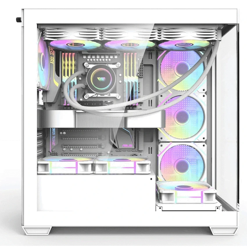 darkFlash DS900 ATX Computer Case - White - Guards On Duty Shop & Security Guards