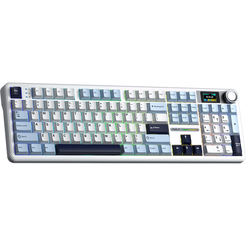 Aula Mechanical Gasket LCD Full Keyboard Multimode - Black/Grey - Guards On Duty Shop & Security Guards