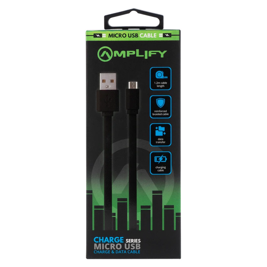 Amplify Charge Series Micro USB Charge Cable - Guards On Duty Shop & Security Guards