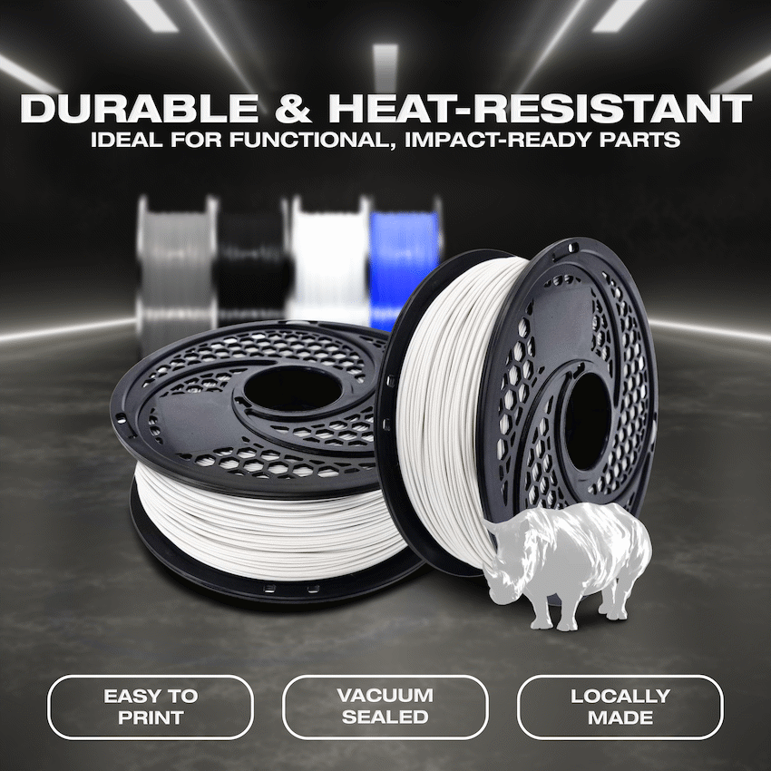 SA Filament ABS Premium Filament 1kg - White