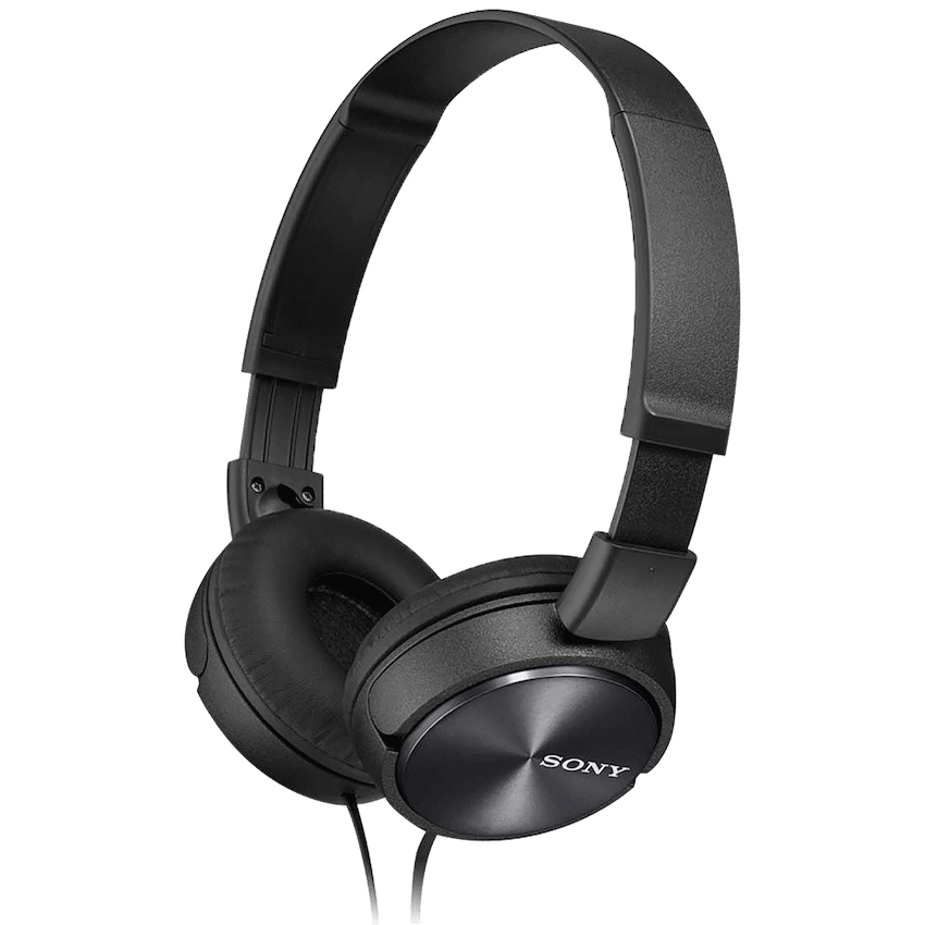 Sony MDR-ZX310AP (Black) Folding Aux Headphones with Mic