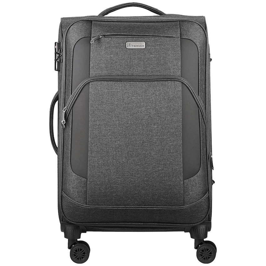Travelwize Aurora 65cm 4-Wheel Spinner Trolley Case - Grey Melange