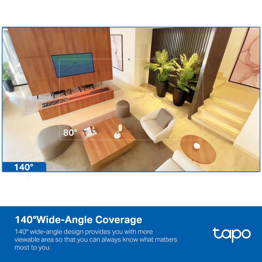 Tapo TP-Link Tapo C125 4MP 2K QHD Ai Home Security WiFi Camera