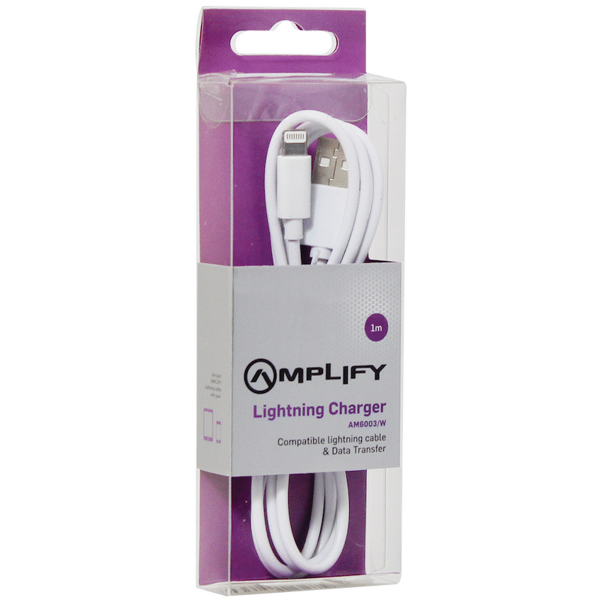Amplify Lightning Charging Cable for iPhone & iPad (10W) - White