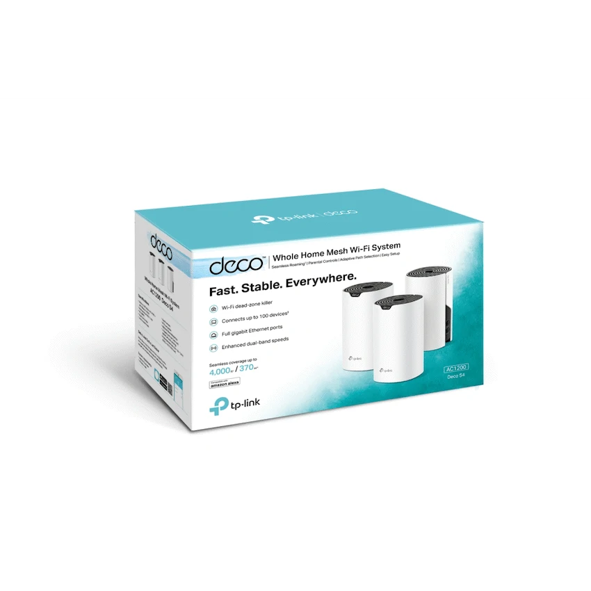 Deco S4 (3-Pack) AC1200 Whole-Home Mesh Wi-Fi System
