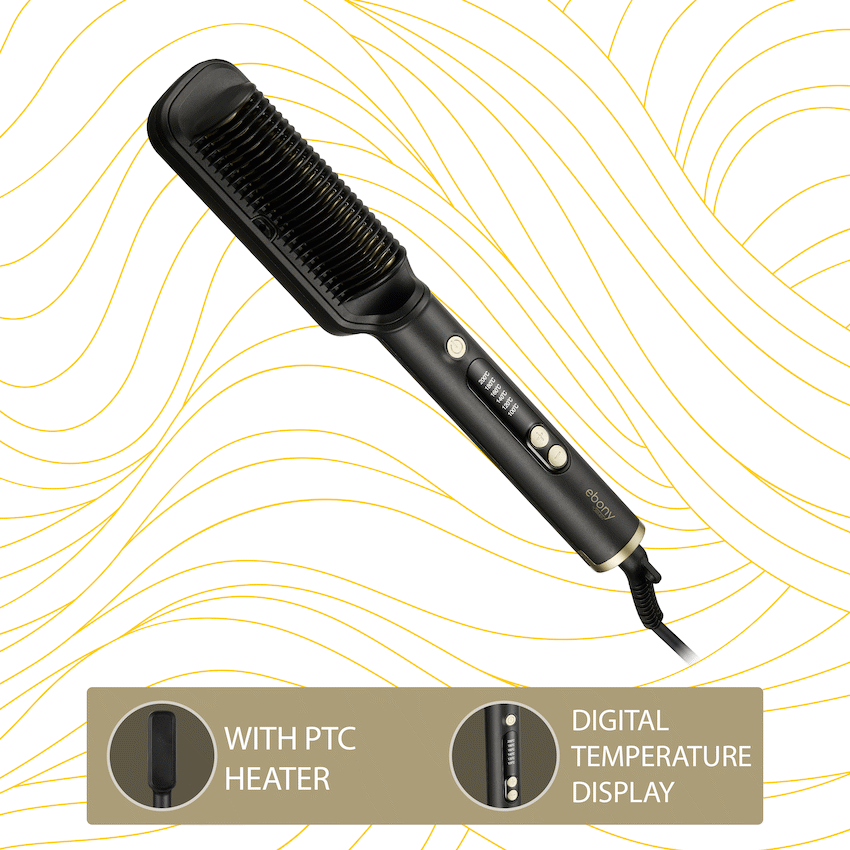 Carmen Ebony Hair Straightening Brush