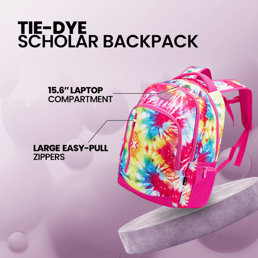 Quest Tie-Dye Scholar 30l Backpack - Pink