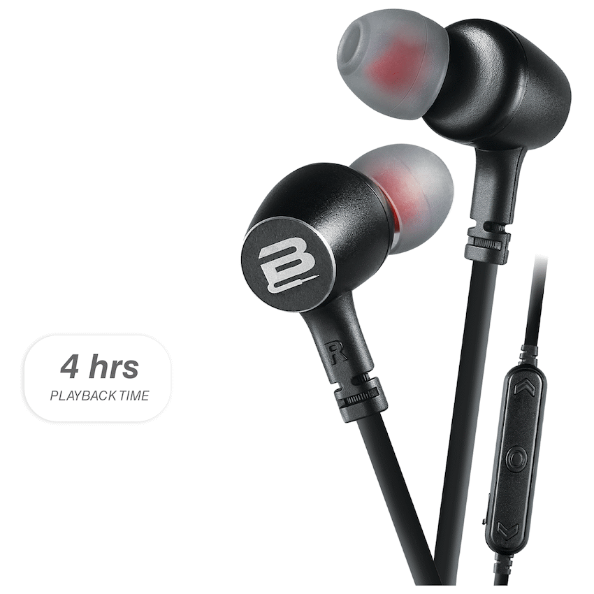 Bounce Tango Bluetooth Earphones - Black/Gunmetal - Guards On Duty Shop & Security Guards
