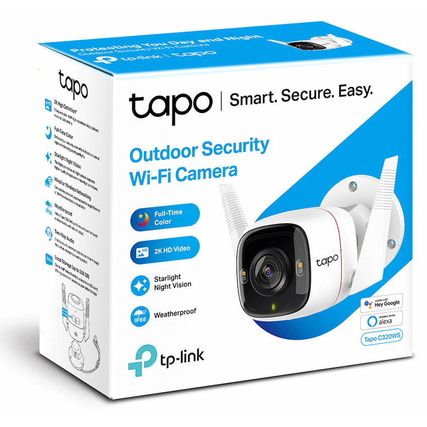 Tapo TP-Link Tapo C320WS 2K QHD Outdoor Security Wi-Fi Camera