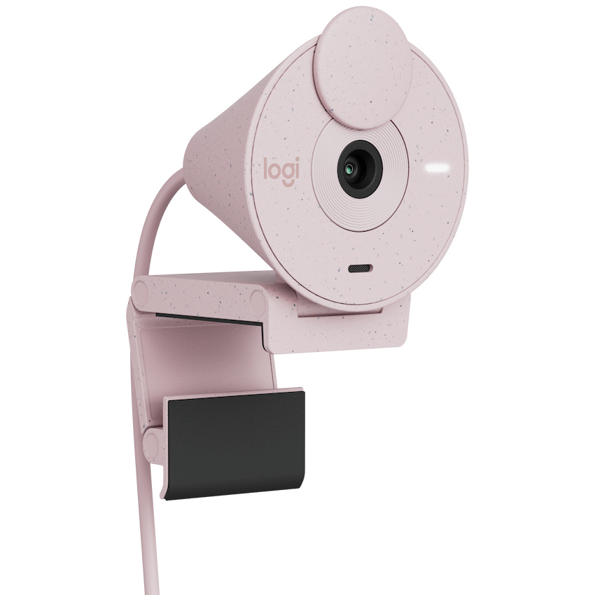 Logitech(R) Brio 300 Full HD Webcam - Rose - Guards On Duty Shop & Security Guards