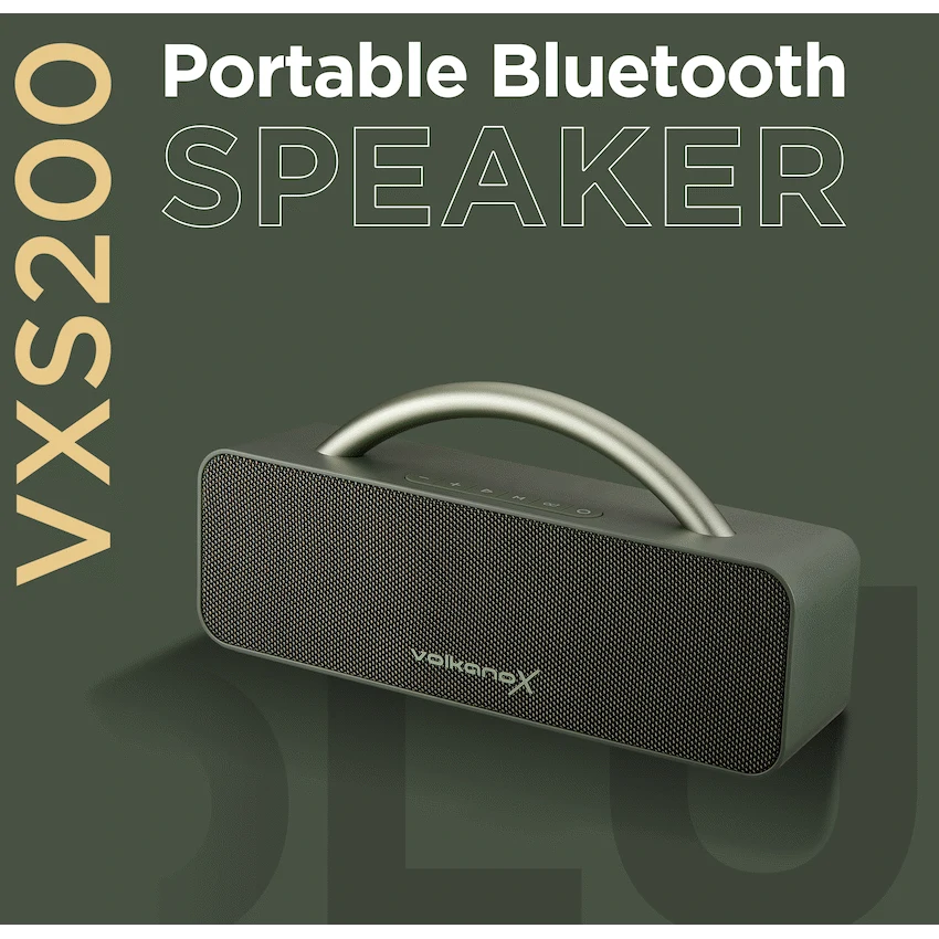 VolkanoX VXS200 Portable Bluetooth Speaker - Green