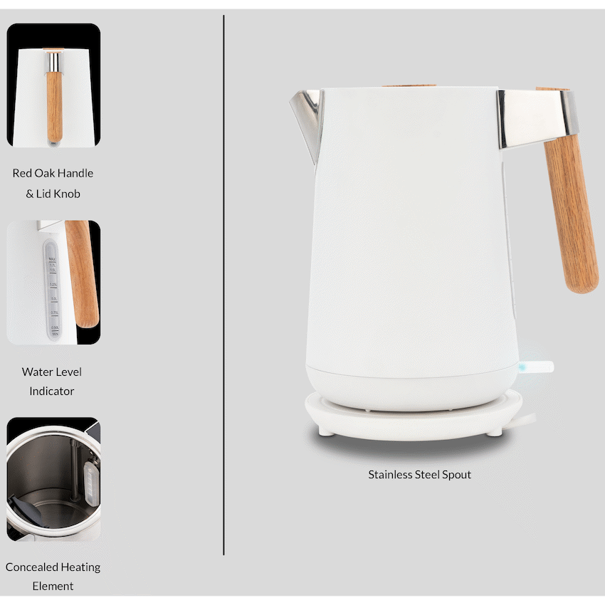 Boden Stark Anson Collection 1.7l 2000w SS Kettle - White - Guards On Duty Shop & Security Guards