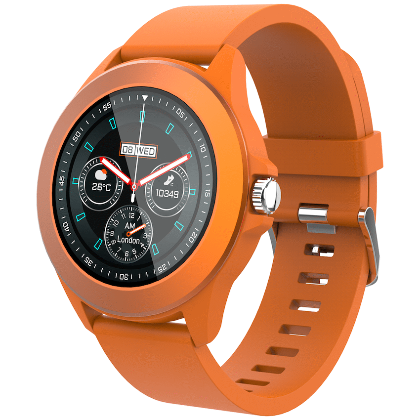 Volkano Splash Series Round Smartwatch - Orange