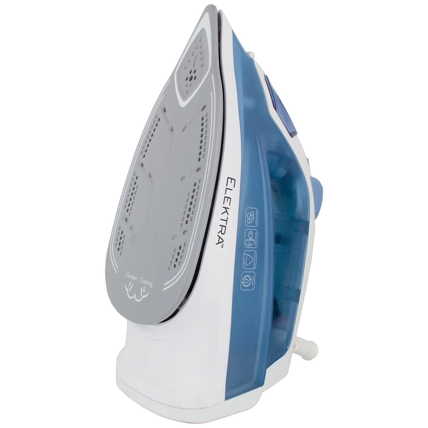 Elektra 2200W Ceramic Steam Iron - Dark Blue - Guards On Duty Shop & Security Guards