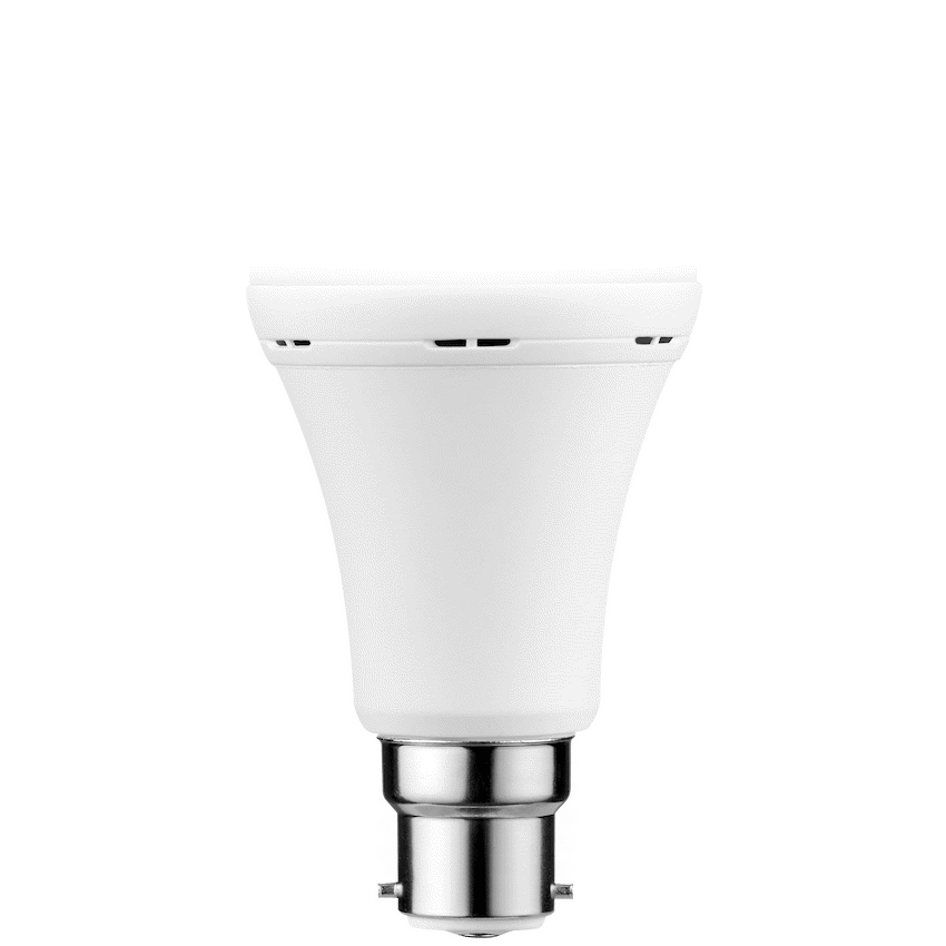 Switched 9w A60 Rechargeable LED Light Bulb - B22 - Warm White