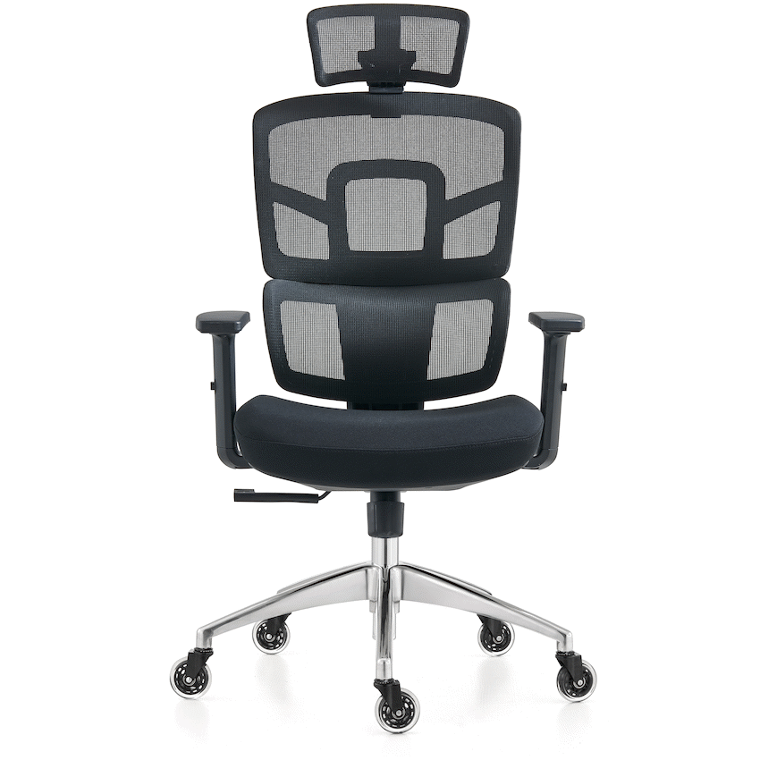 Everfurn Premium Graphite Ergo High Back Chair - Black